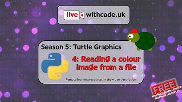 Turtle Graphics 4: Loading colour image data from a file (S5 E4: live.withcode.uk)