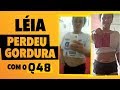 Lia perdeu gordura com o q48 antes e depois