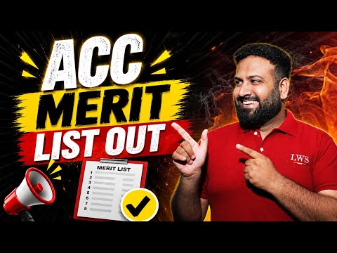 ACC Merit List Out 🔥 Final Selection List & Complete Details- LWS SSB Interview