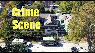 2 found dead at 28 Lincoln Ave Apartment in St. Albans, Vermont Aerial Footage