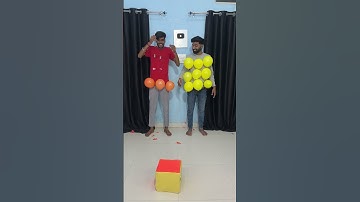 Roll Dice 🎲 With Pop Balloon Challenge #shorts