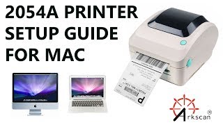 How to setup Arkscan thermal label printer on Mac Apple Computer, see newer version of video