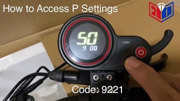 How to Access Kaabo Scooters LCD P Settings