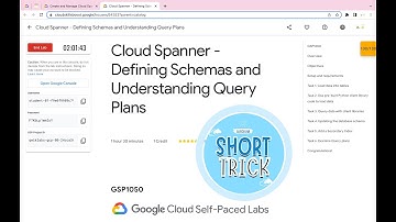 Cloud Spanner - Defining Schemas and Understanding Query Plans #qwiklabs #GSP1050 With Explanation🗣️