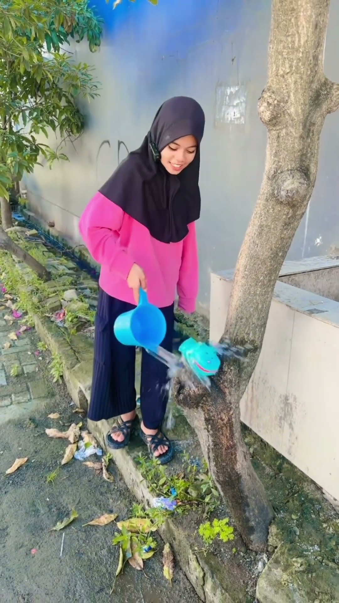 SIRAM AJA PAKAI AIR #shorts