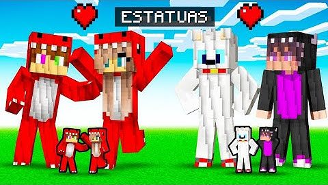 Batalla de ESTATUAS DE PAREJAS en Minecraft ❤️😍 PAREJA DE Raptorgamer