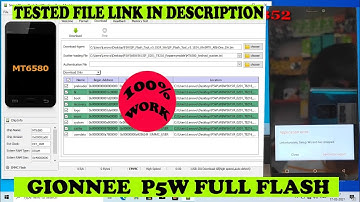 Gionee P5W Flashing | Restart Problem | Hang On Logo | Tested File Link 2021