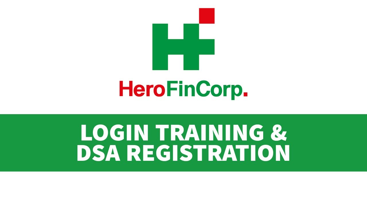 DSA Registration & Training- How To LogIn In Hero FinCorp CRM