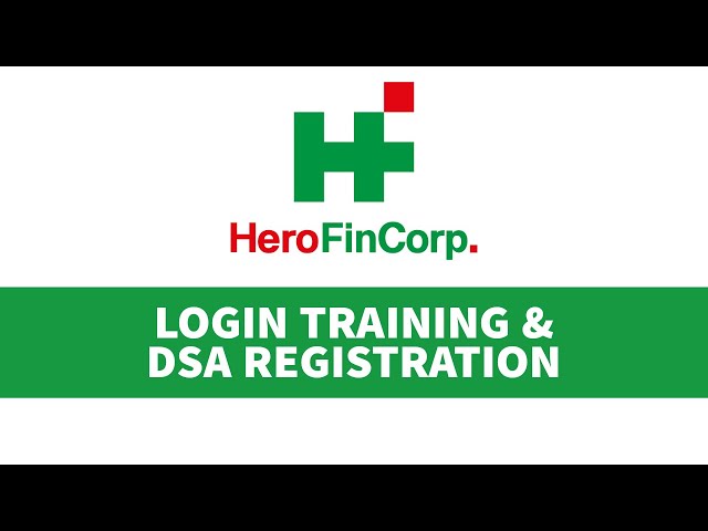 DSA Registration & Training- How To LogIn In Hero FinCorp CRM