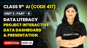 Project Interactive Data Dashboard & Presentation | Class 9 AI | Unit 2 (CODE 417) Part B | CBSE
