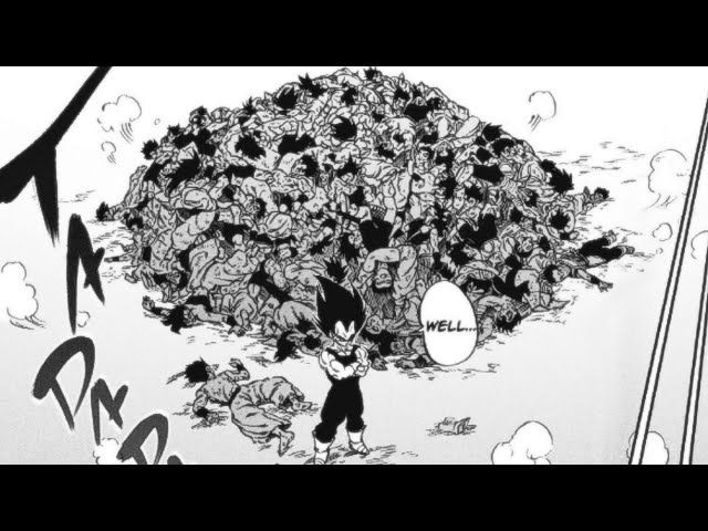 DB Kakumei manga: Vegeta kicks Caulifla animated by GokuZboku on