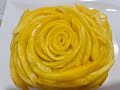 Mango Cake - No Oven - No Bake - No Egg ** Mango Rose Cake  ** Urdu/Hindi  مانجو کیک