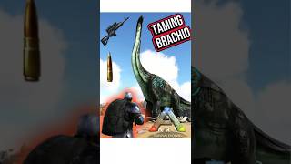 Taming Brachiosaurus ASE  #arksurvivalevolved #arksurvivalascended #gaming #fyp #gameplay