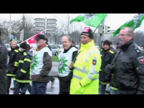 GdP/Ver.di Protestaktion Hannover 11.12.2009.avi