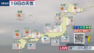 10月19日の天気