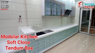 Modular Kitchen | Soft Close Drawer | Tendum Box | Over Head Unit | Single Color | Profile Door screenshot 3