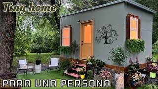 ‼️la MEJOR CASITA PEQUEÑA para UNA PERSONA - TINY HOME TOUR‼️