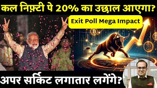 अपर सर्किट लगातार लगेंगे? Nifty bulls scream 'Abki baar 24,000 paar' exit polls predict Modi 3.0