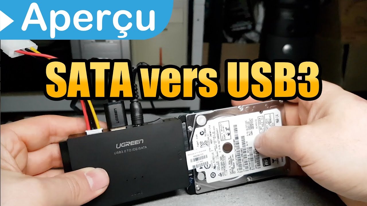 💾 Adaptateur Ugreen USB 3.0 vers IDE et SATA pour disque dur : le meilleur  de tous ? 👍 
