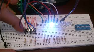 Secuencia LEDS con Pulsadores Arduino