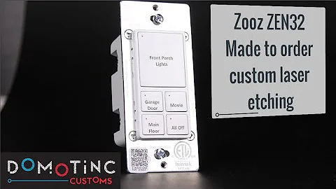 Zooz ZEN32 customer laser etching