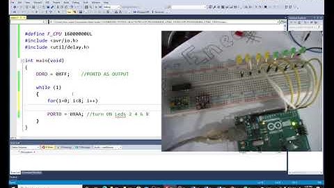 EMBEDDED SYSTEMS: AVR (ARDUINO UNO) PROGRAMMING WITH ATMEL STUDIO