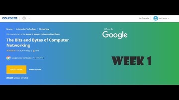 The bits and bytes of computer networking coursera week1 network basics