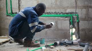 Efficient Plumbing Works in Ghana: Installing Water Supply Lines with PPR Pipes | Feco Plumbing