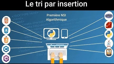 Tri par insertion - Principe - Animation- Algorithme - Programmation en Python - Complexité