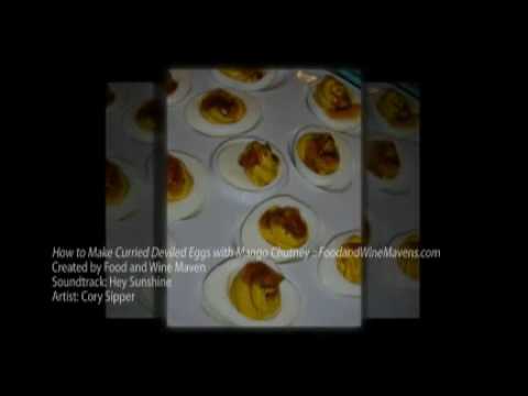 How to Make Curried Deviled Eggs :: FoodandWineMavens.com