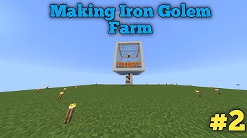Making Iron Golem Farm And Tutorial NetherGames Skyblock||#2||
