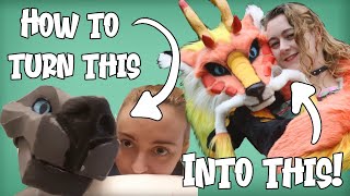 How I made this HUGE Fox-Dragon puppet! (And so can you!)