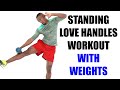 Standing Love Handles Workout with Weights/  20 Minute One Dumbbell Oblique Workout