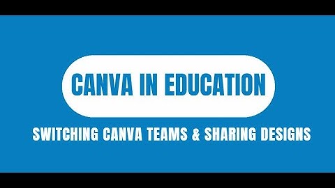 Canva 101:  Copying Designs between Canva Teams