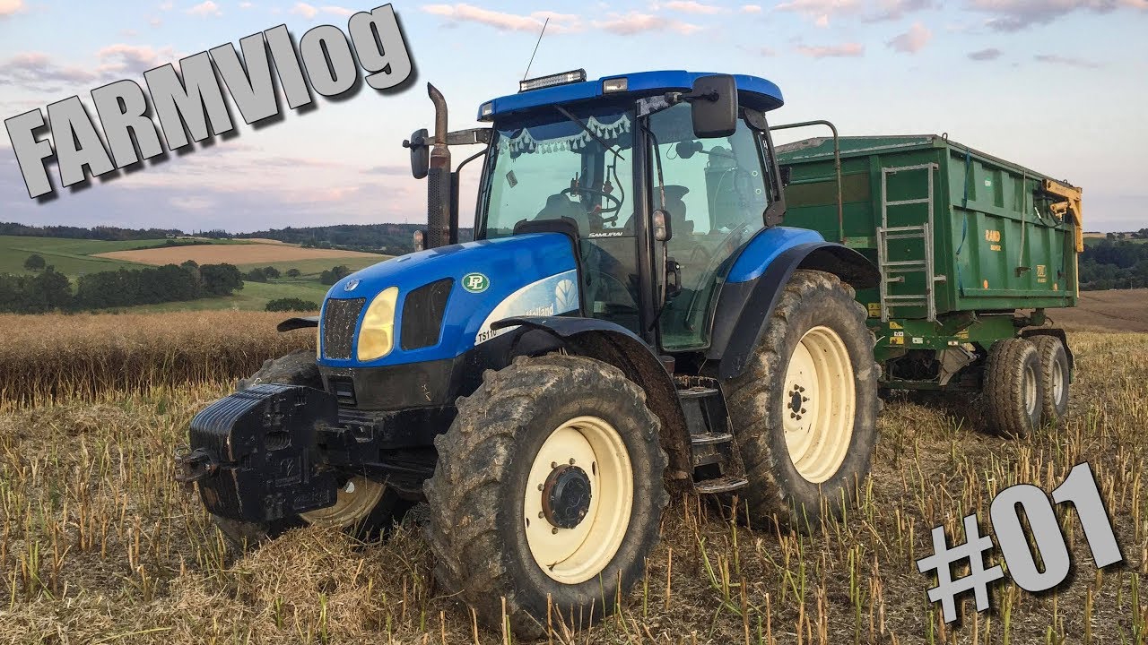 FARMVlog #01 - Sklizeň Řepky a Odvoz s New Holland 110TS 🌾🚜
