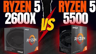 Ryzen 5 2600x vs Ryzen 5 5500 - Rx 580 Veineda - testes em 10 Games Populares