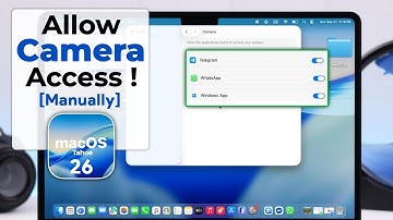 macOS 26 Tahoe: How to Allow Camera Access on MacBook!