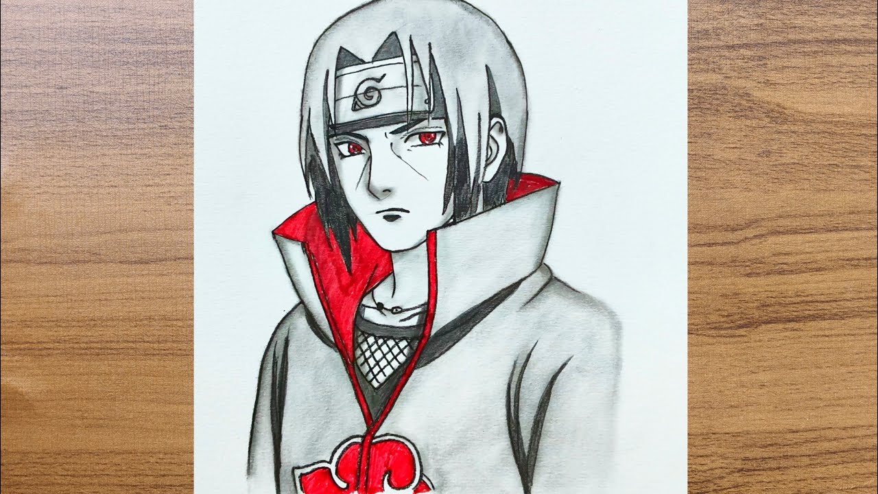 How to Draw Itachi Uchiha Step by Step || How to Draw Anime Step by Step || Itachi Drawing Tutorial 
