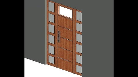 Door with Window in REVIT families