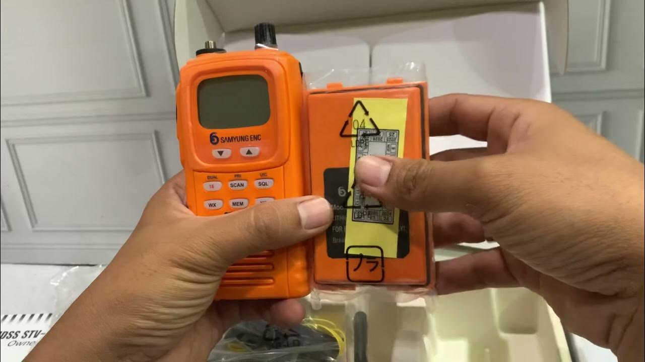 Setting Ht GMDSS Samyung STV-160, simak penjelasannya di video ini ...