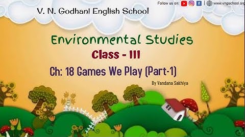 Env For class 3 | Ch: 11 Games we play (Part-1) By Vandana ms