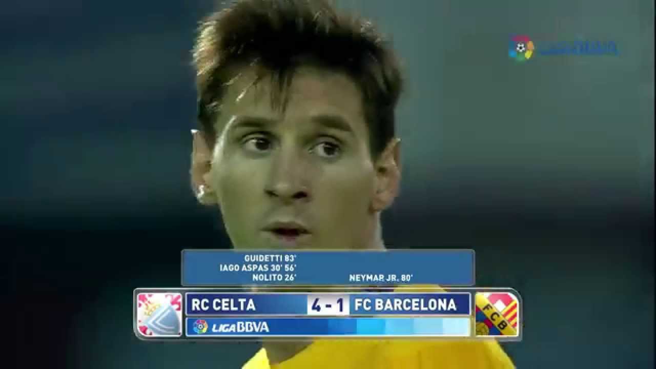 Celta de Vigo 4 - 1 FC Barcelona - Liga 2015-2016 - YouTube