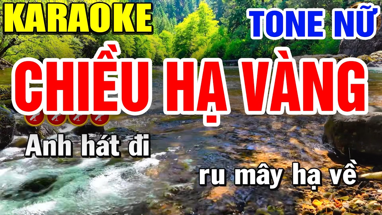 ✔ CHIỀU HẠ VÀNG Karaoke Tone Nữ ► Dũng Trần Karaoke