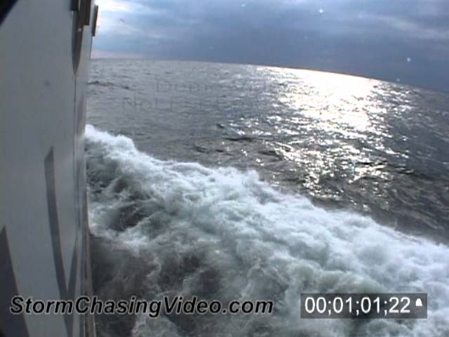 Freighter Anchor Drop and Bow Wake B-Roll