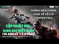 ĐELTA FORCE : THÔNG BÁO CHÍNH THỨC CỦA GARENA VỀ CẬP NHẬT 09/07/2025 CỦA SS5