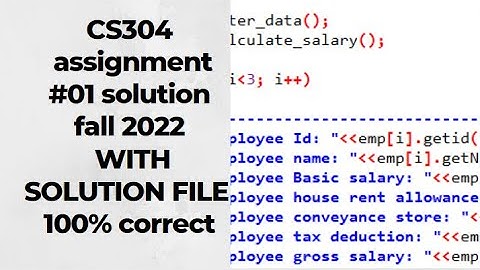 CS304 Assignment 1 | Cs304 assignment 1 solution 2022