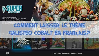 Comment laisser le thème Galisteo Cobalt en français?