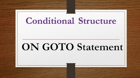 ON GOTO Statement in GW BASIC| How to use On GOTO statement in GW BASIC| GW BASIC 10th computer