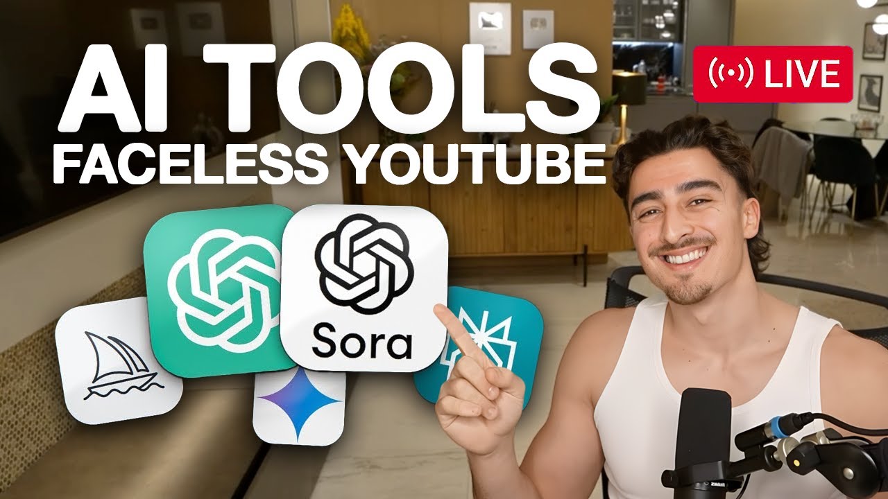 5 Best AI Tools For Faceless Youtube (LIVE Training) - YouTube