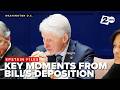 TOP MOMENTS: Must-see moments from Bill Clinton’s Epstein Files deposition